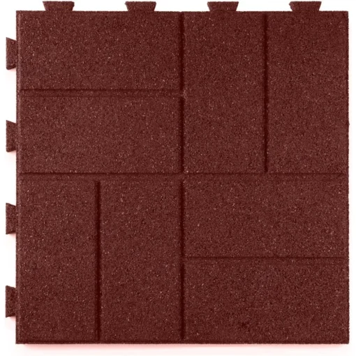 Brick Rubber Interlocking Tiles